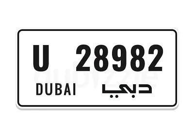 U28982 VIP Lucky Palindrome Plate Number