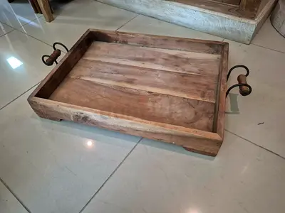 wooden serving tray