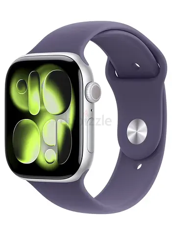 Apple Watch Series 11 GPS + Cellular 46mm Silver Aluminium Case With Purple