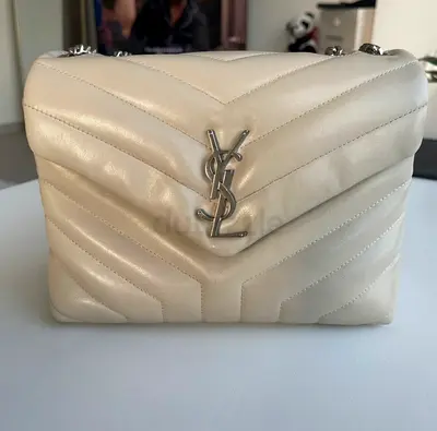 Bag YSL Loulou cream and silver