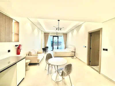 استوديو مفروش | Al Serh Residences 11 | الوصول إلى الشرفة والمسبح