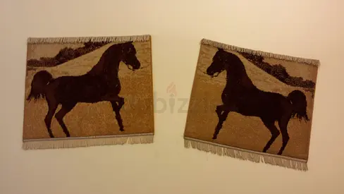 Two wall hanging rugs