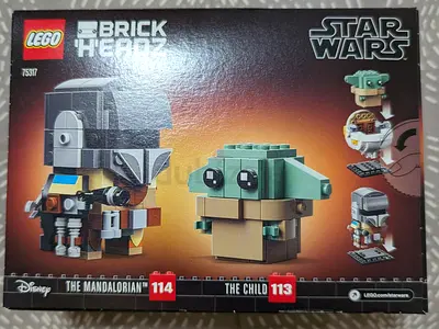 LEGO Star Wars BrickHeadz The Mandalorian & The Child set