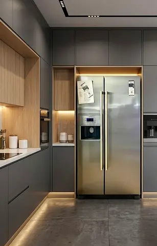 Siemens KA58NA70NE Side-by-Side Refrigerator with Water Dispenser & Ice Maker