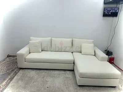 Like new condition pottery barn lshape sofa