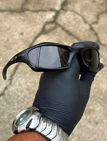 Oakley Splice Metal Frame Matte Black w/ Black Iridium Polarized