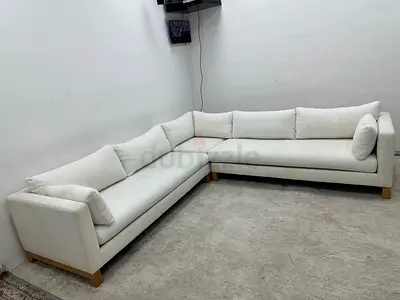 As perfect condition crate&barrel corner sofa