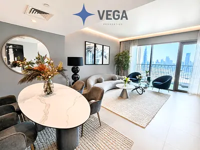 Furnished | Elegant 3 BR | Burj Khalifa View | Negotiable