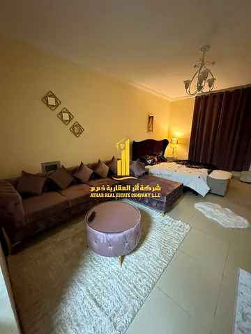 🏡 Luxury 1-Bedroom Furnished Apartment for Monthly Rent in Al Yasmeen Towers Opposite City Centre Ajman – Al Jurf 2 ✨ 🔹 Spacious and elegantly des