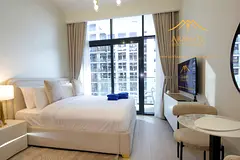 Elegant Pool-View Studio | Modern Furnishing