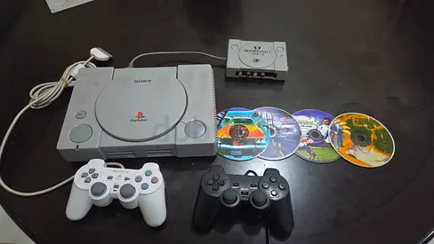 Classic Sony PlayStation 1 with Controllers and Games (MODDED)