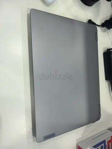 Lenovo slim laptop - good condition, light silver (closed view)