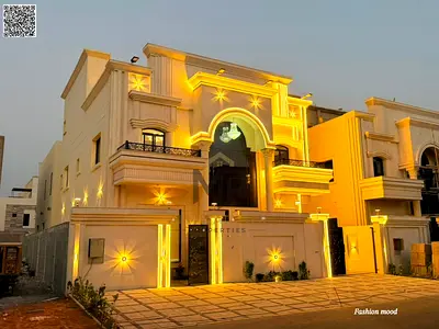 Classic villa for sale | ajman| al helio2 area | 6 master rooms, majlis, 2 halls, roof| freehold |