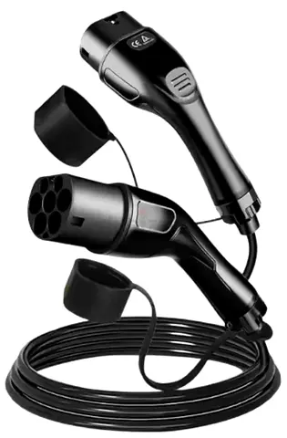 5M Type 2 to Type 2 EV Charging Cable, 22kW 32A Three-phase AC Charging, Electric Vehicle