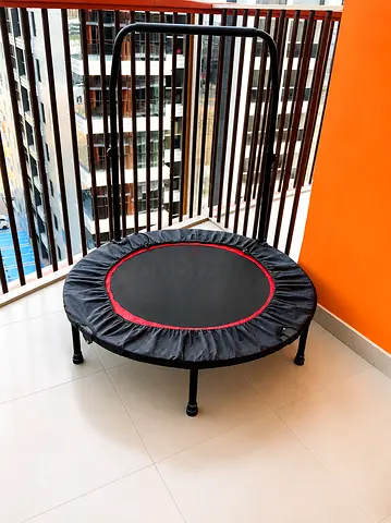 Mini Fitness Trampoline with Safety Handle - Good Condition