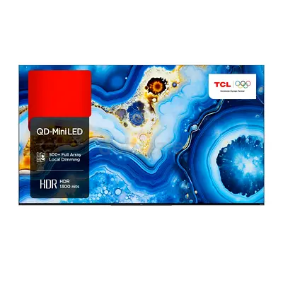 TCL 65 inch TV Smart QLED Mini LED TV - 4K - 144Hz, 65C835