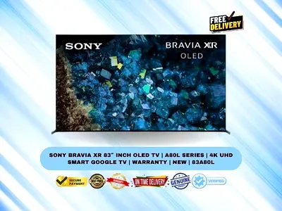Sony BRAVIA XR 83″ Inch OLED TV | A80L Series | 4K UHD Smart Google TV | Warranty | New | 83A80L