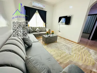 Two-bedroom apartment with a living room | Fully furnished with new furniture Balcony - Prime location - Two bathrooms
