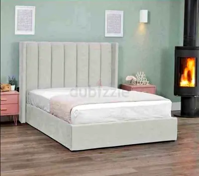 Madran queen size velvet bed with madical mattress