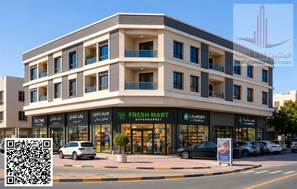 للبيع بناية سكنية تجارية في الروضة 3 | عمر 6 سنوات | دخل حالي 639,000 درهم | مساحة 900 متر مربع (9,687 قدم مربع)