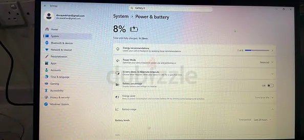 Windows Laptop - Good Condition, Tested Battery (8% at Screenshot) - Ready to Use