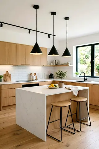 Modern kitchen island
