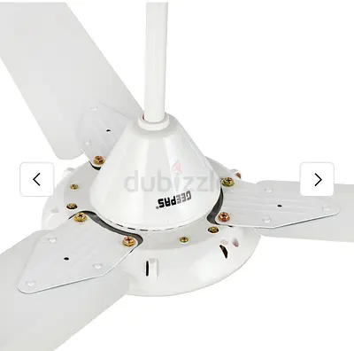White 3-Blade Ceiling Fan - Geepas GF3012