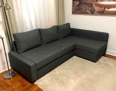 IKEA L shap Sofa store cum bed you can fix