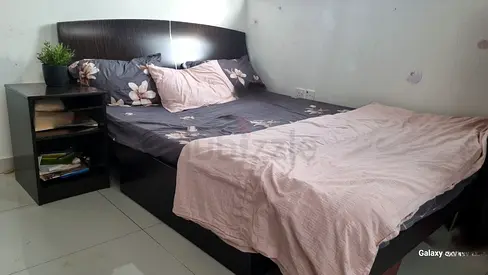 Bed (Home Centre) with Bedside Cabinet for Sale