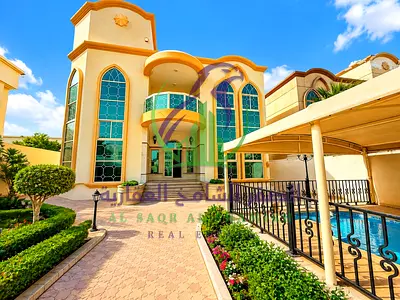Four Bedroom Villa with Living Room for Annual Rent in Al Sharqan Sharjah Private Swimming Pool Huge Living Spaces Two Spacious Majlis Large Priva