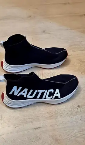 Nautica Blue slip-on sock sneakers, size 44, New