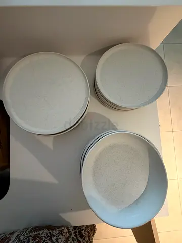 CB2 plates and bowls sets: 22 pieces