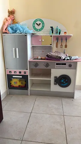 Wooden Play Kitchen Set with Accessories