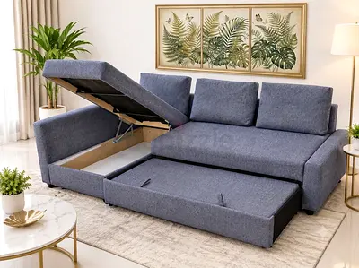 Luxury Grey Corner Sofa Bed
Enjoy comfort and functionality with this spacious corner sofa bed. Hidd