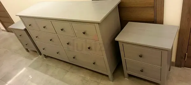 IKEA Hemnes Chest of drawers 8 With 2 Side Tables In Perfect Condition