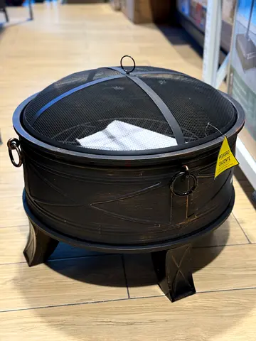 Steel Wood Outdoor Fire Pit