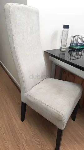 Modern High Back Upholstered Dining Chairs - 6 peices