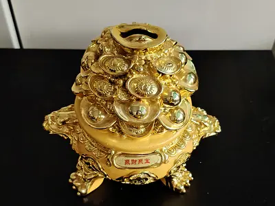 MOVING OUT SALE: Gold Coin Money Tree Figurine - Feng Shui Prosperity Ornament
