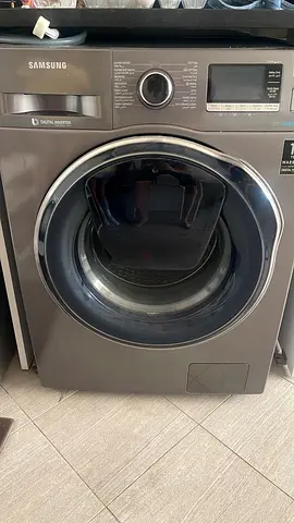 Samsung Front Load Washer Dryer - 7/5 kg, Digital Inverter, Black Steel