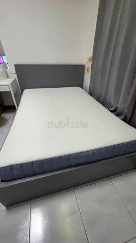 Ikea double bed size  140×200 with mattress available in perfect condition