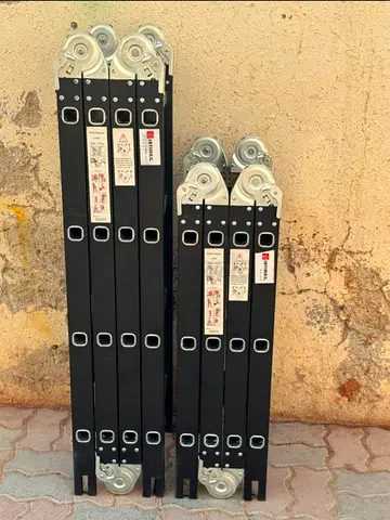 Folding Multi-Purpose Aluminum Telescopic Ladder - 2 Units (Good Condition)