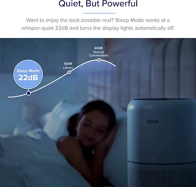 LEVOIT Smart Air Purifier for Home Bedroom, Removes 99.97% Pollen Allergies Dust Odours