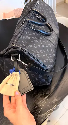 Authentic Louis Vuitton Keepall Bandoulière 55 – Monogram Eclipse – Original Invoice