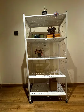 Foldable storage rack with wheels - Excellent Condition