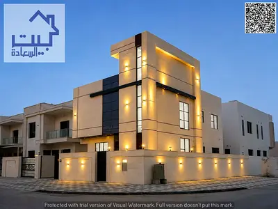 للبيع : فيلا مودرن ( كورنر ) زاويه شارعين بمنطقه الحليو 2 _ عجمان ( طابقين + روف ) السعر يشمل رسوم التسجيل ونقل الملكيه _ تملك حر لجميع الجنسيات