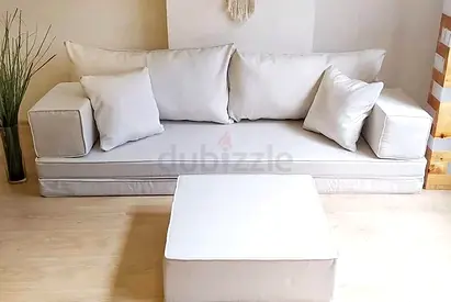 Luxury Emirati Majlis Floor Sofa Set Traditional Arabic Style Low Seating Plush Cushions Complete Se