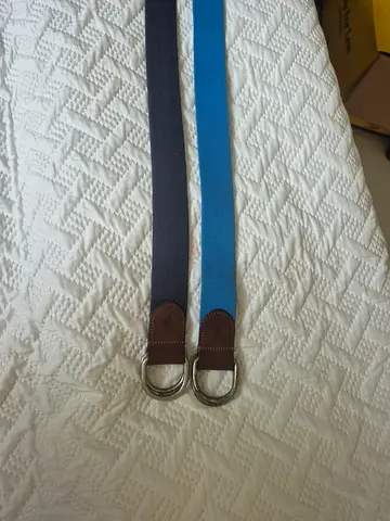 2 armani Belts – Blue and Navy casual Wear