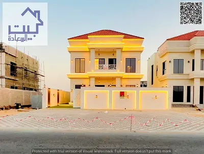 Classic villa for sale in Al Helio 2_Ajman (2 floors + roof) prime location near MBZ Road. Fees included_Freehold