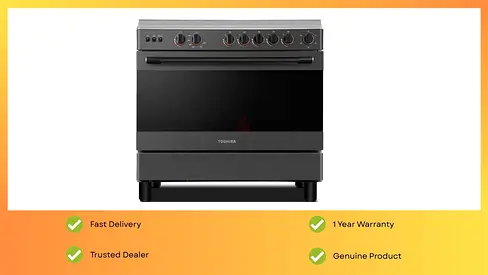 Toshiba Cooking range 90x60 5 Burner Free Standing Burner Gas Cooker TBA-36LMG5G089KS stove
