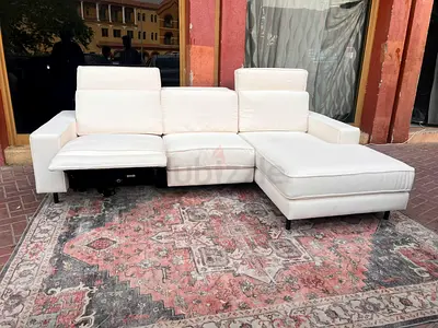 As Perfect Condition Neit and clean West elm Electric Recreener sofa